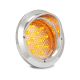 LED 12-24V Grommet Mounted Indicator Light With Chrome Bezel 