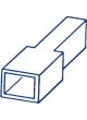 Quikcrimp 1 Pin Reverse Male Connector Housing (Pack Of 10) 