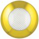 LED 12V Round Interior Light With Gold Bezel (143 X 41mm Round)