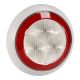 Narva 9-33V LED Stop Light With Red LED Tail Light Ring And White Base (150mm X 30mm Round) 