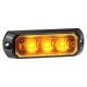 Narva 12-24V Low Profile High Powered Amber LED Warning Light With Multiple Flash Patterns (86 X 28 X 16mm)