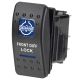Narva SPDT 20 Amp Off/On 12V Blue Illuminated Front Diff Lock Sealed Rocker Switch (Blister Pack Of 1)