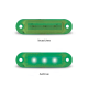 LED 12V Green Marker Light (58 X 16 X 13mm) (Blister Pack Of 2) 