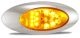 LED 24V Cat 5 Oval Indicator/Marker Light With Chrome Bezel (170 X 68 X 32mm) 