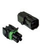 Quikcrimp 4 Pin Square Profile Weatherpack Connector (Pack Of 2) 