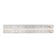 Toledo 300mm Stainless Steel Double Sided Ruler (Metric & English) 