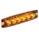 Narva 12-24V Low Profile Amber Slimline Warning Light With 23 Selectable Flash Patterns (131 X 30 X 7mm)