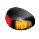 Hella 8-28V LED Red/Amber Side Marker Light With 2 Way Connector & Loom (Pack Of 4)