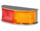 Hella 8-28V Heavy Duty Red/Amber LED Side Marker Light With Satin Stailess Steel Housing (58 X 23 X 25mm)