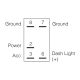 Narva SPDT Off/On 12-24V Blue Illuminated Base Rocker Switch (Blister Pack Of 1) 