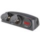 Narva Heavy Duty Surface Mount Twin Accessory Sockets & 12-24V LED Volt Meter (Blister Pack Of 1)