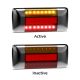 LED 12-24V Combination Tailight With Chrome Housing (Blister Pack Of 2) 