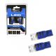 Aerpro 12-24V T10 Blue LED Wedge Globe (Blister Pack Of 2) 
