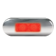 Hella 12-24V Flush Mount Red Rear End Outline LED Marker Light With Stainless Steel Rim (Pack Of 16)