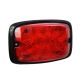 Narva 12-24V High Output Red LED Warning Light With 16 Flash Patterns (139 X 76 X 22mm) 