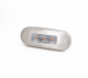 LUCIDITY 12-24V AMBER MARKER LIGHT WITH CLEAR LENS AND CHROME BEZEL (85mm x 29 x 12mm)