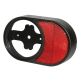 Hella Red Retro Reflector Housing To Suit 83mm Round Lights (Vertical Mount)