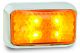 LED 12-24V Amber Indicator/Marker Light With Chrome Housing (58 X 35 X 19mm)