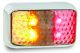 LED 12-24V Red/Amber Clearance Light With Chrome Housing (58 X 35 X 19mm)