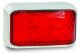 LED 12-24V Red Rear End Outline Marker Light With Chrome Base (58 X 35 X 19mm)