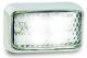 LED 12-24V White Front End Outline Marker Light With Chrome Housing(58 X 35 X 19mm)