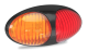 LED 12-24V Red/Amber Side Marker Light With 2 Pin Harness Plug 