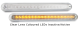 LED 12V Indicator Light With Clear Lens & Chrome Housing (404 X 46 X 17mm) 