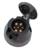 7 Pin Plastic Trailer Socket (Pack Of 1)  