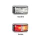 LED 12-24V Red/Amber Side Marker Light With Chrome Housing (Blister Pack Of 1) 