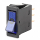 Hella SPST On/Off 12V Blue Illuminated Rocker Switch