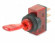 Hella SPST Off/On 12V Red Illuminated Toggle Switch (Blister Pack Of 1) 