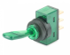 Hella SPST On/Off 12V Green Illuminated Toggle Switch 