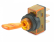 Hella SPST On/Off 12V Amber Illuminated Toggle Switch 