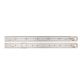 Toledo 600mm Stainless Steel Double Sided Ruler (Metric & English) 