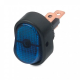 Hella SPST On/Off 12V Blue Illuminated Rocker Switch