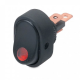 Hella SPST On/Off 12V Red Illuminated Compact Rocker Switch