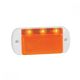LED 12-24V Amber Marker Light With Reflector & White Housing 