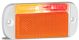 LED 12-24V Lh Red/Amber Side Marker Light With Amber Reflector & White Housing (100 X 44 X 19mm) 