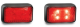 LED 10-30V Red Rear End Outline Marker Light (58 X 35 X 19mm) 