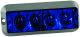LED 12-24V Blue Emergency Warning Light (121 X 49 X 45mm)