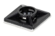 Black Adhesive Cable Tie Mount (21mm X 21mm - Pack Of 100) 