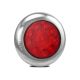 LED 12-24V Stop/Tail Light With Chrome Bezel (144mm X 22mm Round) 