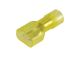 Narva Hi-Temp Yellow 6.3mm Fully Insulated Male Crimp Terminal (Pack Of 50)