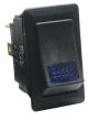 Cole Hersee SPST On/Off 12V Blue Illuminated Rocker Switch