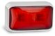 LED 12-24V Red Rear End Outline Marker Light With Chrome Housing (58 X 35 X19mm)
