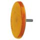 Narva 65mm Round Amber Reflector With Fixing Bolt (Blister Pack Of 2)