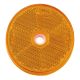 Narva 60mm Round Amber Reflector With Central Fixing Hole (Blister Pack Of 2)