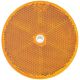 Narva 80mm Amber Reflector With Central Fixing Hole (Blister Pack Of 2)