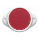 Narva 80mm Red Reflector With 2 Bolt Mounting Bracket (Blister Pack Of 1)