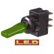 Narva SPST 12V Off/On Green LED Toggle Switch (Blister Pack Of 1) 